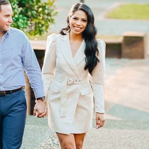 Lavish Alice long sleeved cocktail dress